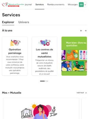 Mutuelle de France Unie android App screenshot 0